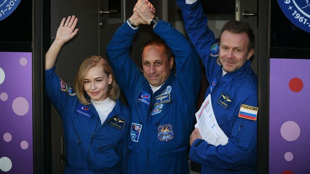 Юлия Пересильд и Клим Шипенко завершили съемки фильма «Вызов» на МКС и вернулись на Землю
