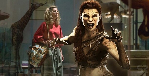 Кристен Уиг в образе Гепарды на съёмках «Чудо-женщины 2»