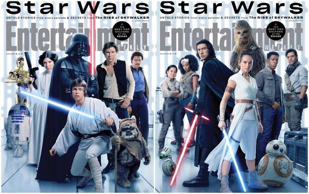 Конец эпохи Скайуокеров: сразу три поколения «Звёздных войн» на обложках Entertainment Weekly