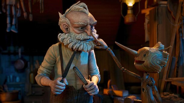Деревянный мальчик встречает химеру в трейлере «Пиноккио» Гильермо дель Торо 