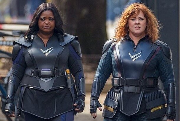 Мелисса МакКарти и Октавия Спенсер примеряют супергеройские костюмы на съемках комедии «Громовая сила» 