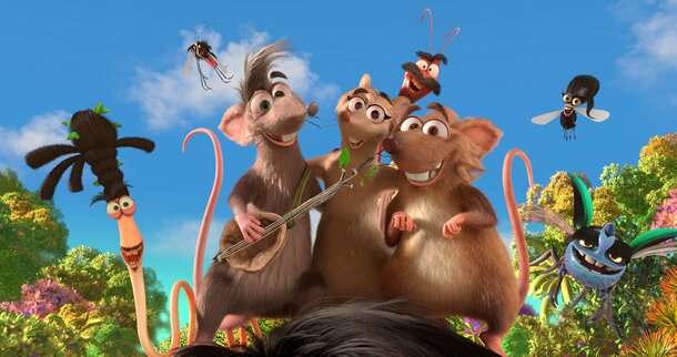 Два мышонка пробираются на Ноев ковчег в трейлере мультфильма «Звериный рейс»