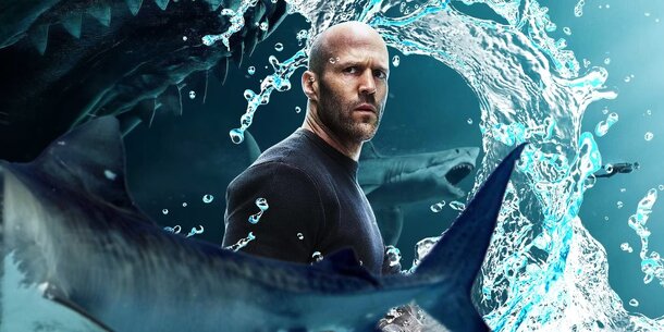 Джейсон Стэйтем сражается с гигантскими акулами в трейлере фильма «Мег 2: Впадина»