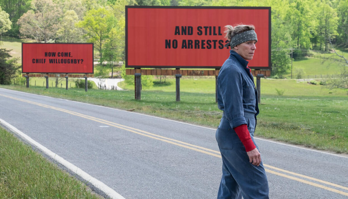 «Три билборда на границе Эббинга, Миссури»: Рецензия Киноафиши