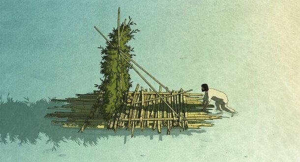 «Красная черепаха»: Рецензия Киноафиши Кадр из фильма «Красная черепаха»