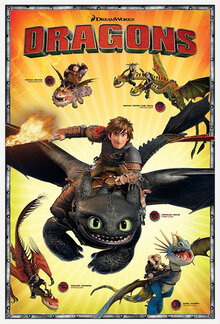 Постер сериала Драконы и всадники Олуха