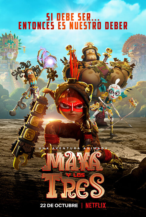 Постер сериала Майя и три воина