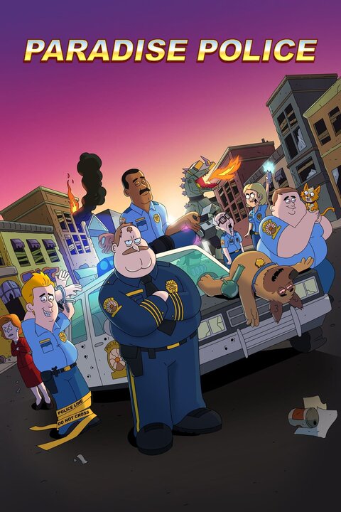 Paradise PD season 4 poster