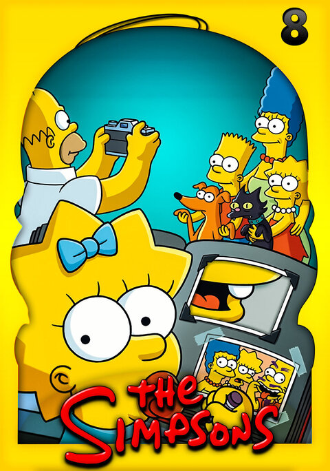 The Simpsons season 8 poster