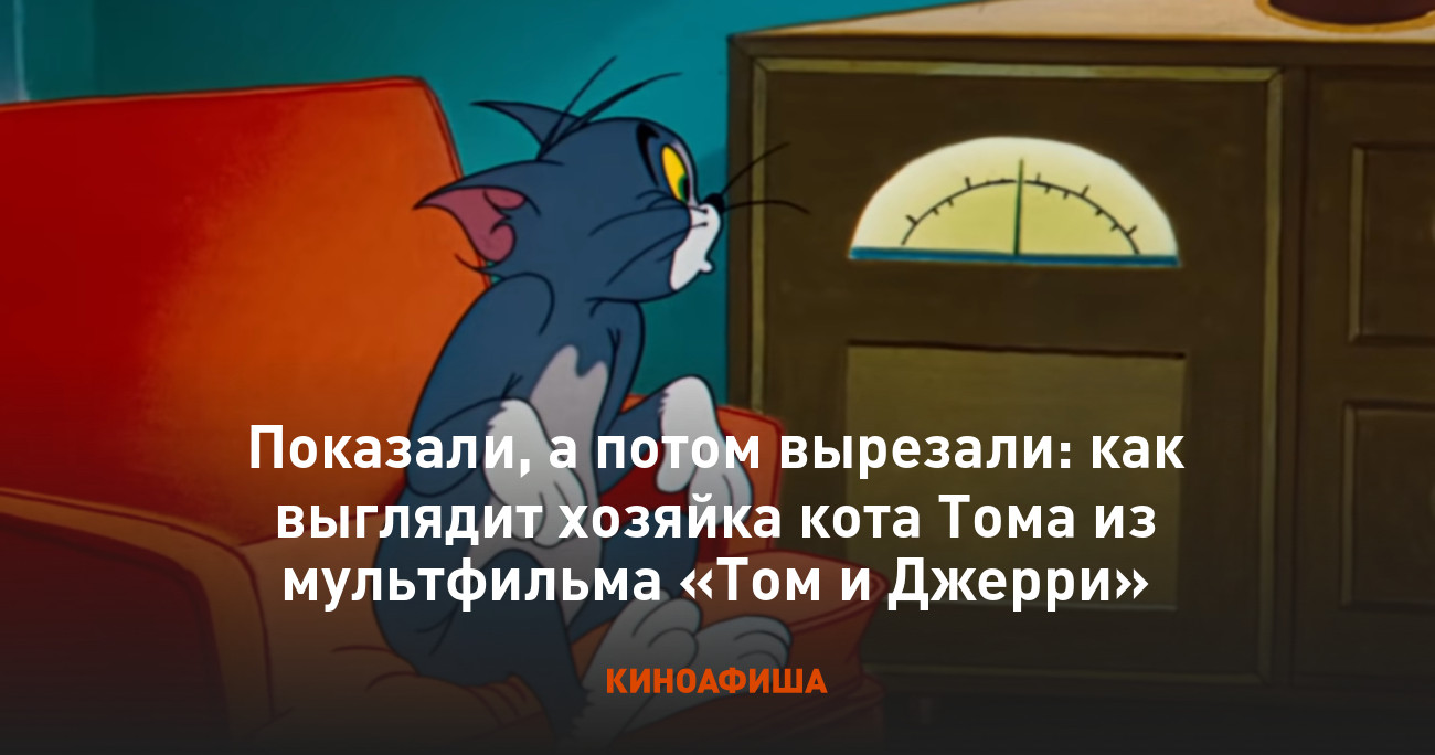 Показали, а потом вырезали: как выглядит хозяйка кота Тома из мультфильма « Том и Джерри»