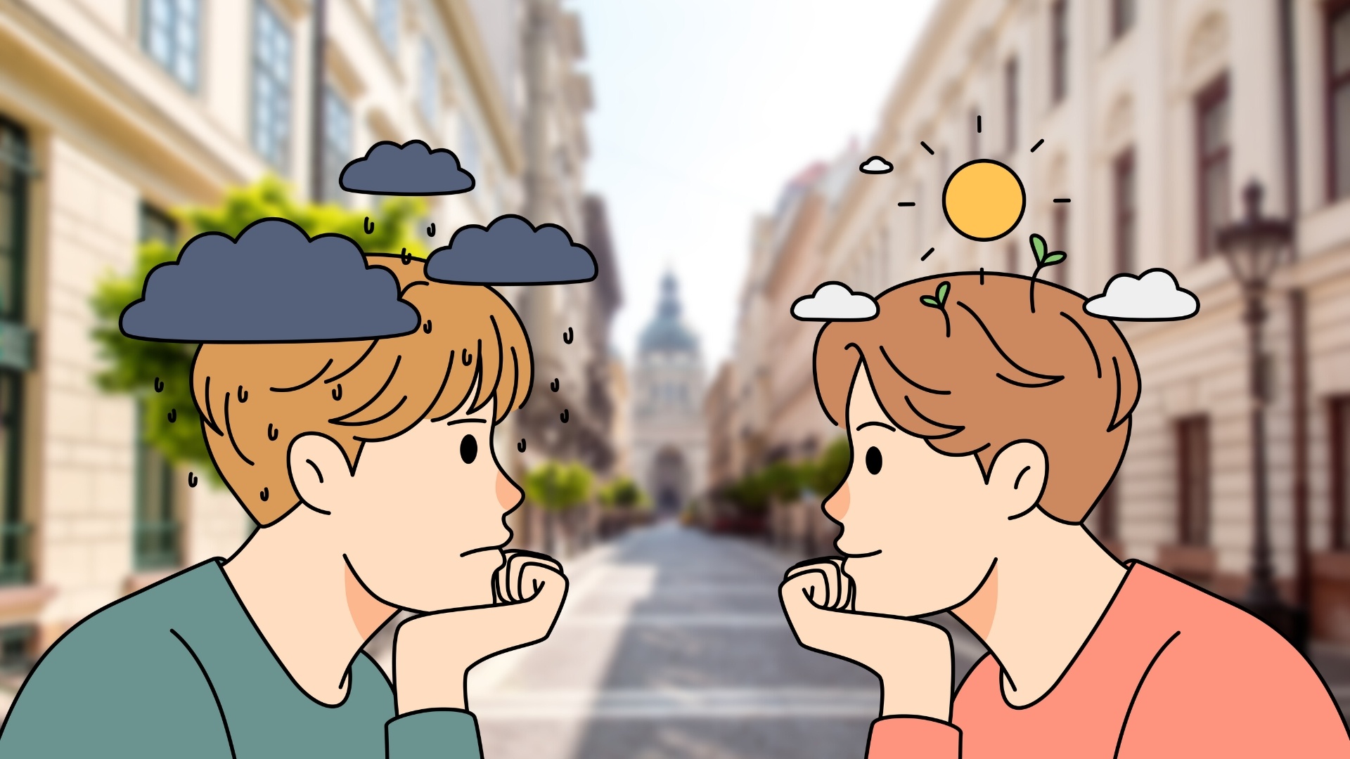 Пессимист и оптимист картинки