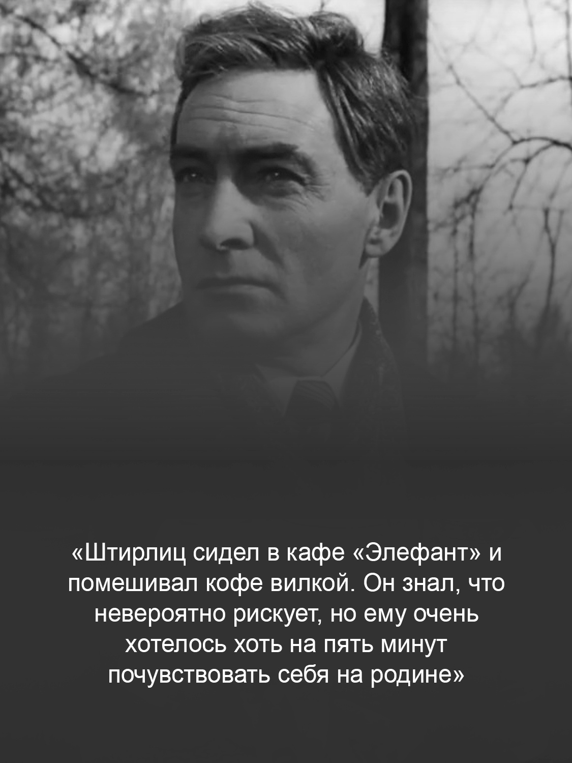 Кадр из фильма «Семнадцать мгновений весны»