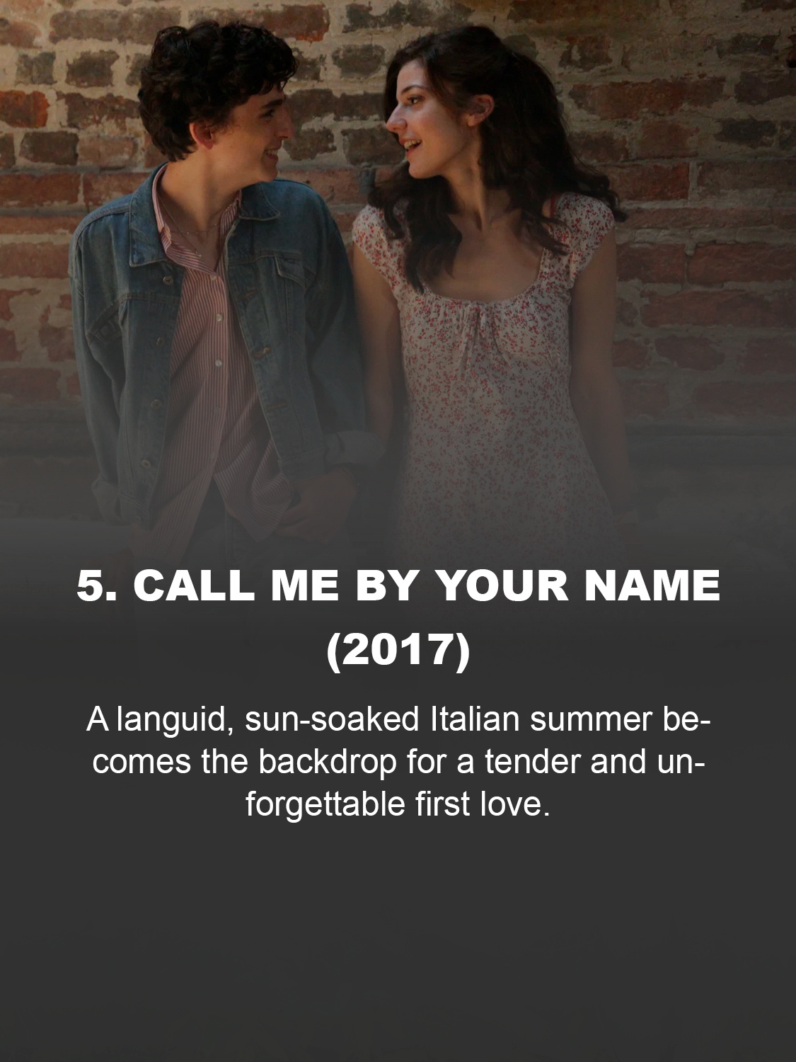  Call Me by Your Name (2017)