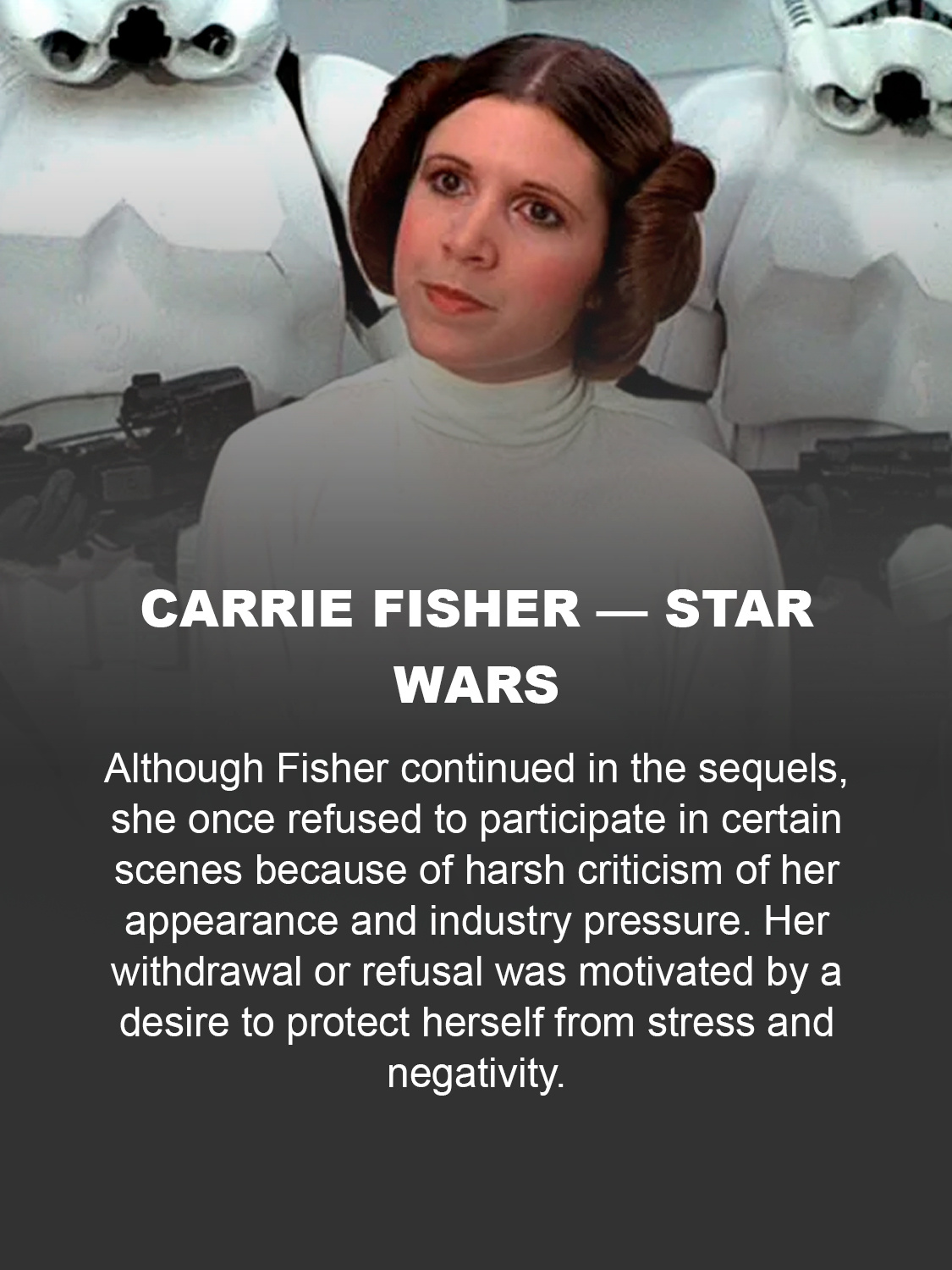 Carrie Fisher — Star Wars