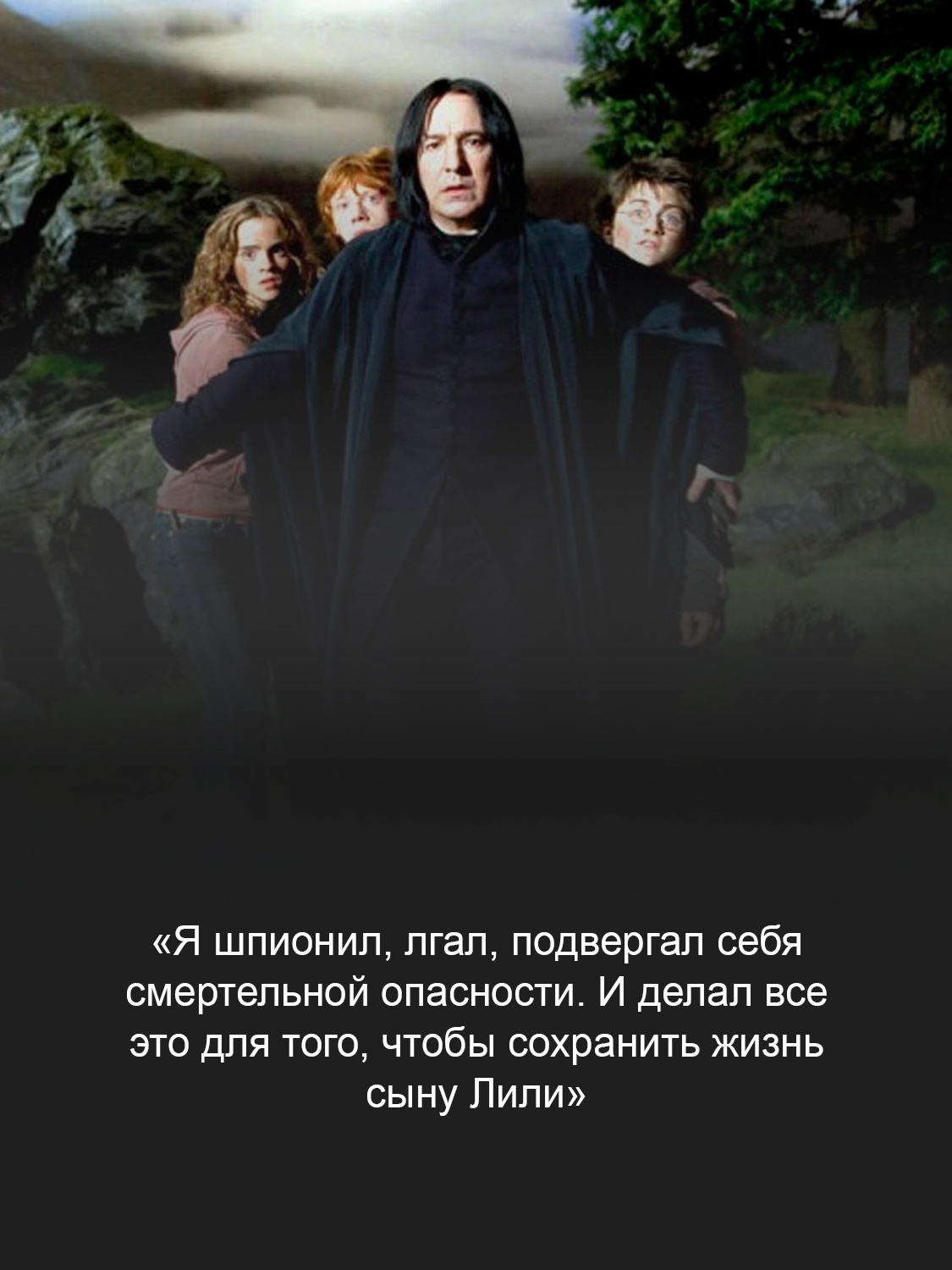 Алан Рикман в фильме «Гарри Поттер»