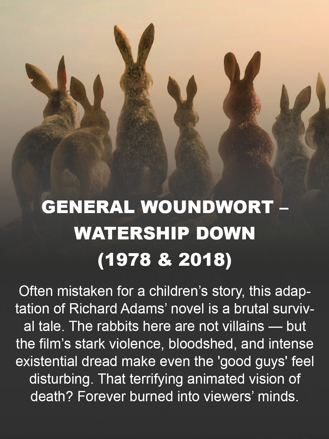 General Woundwort – Watership Down (1978 & 2018)