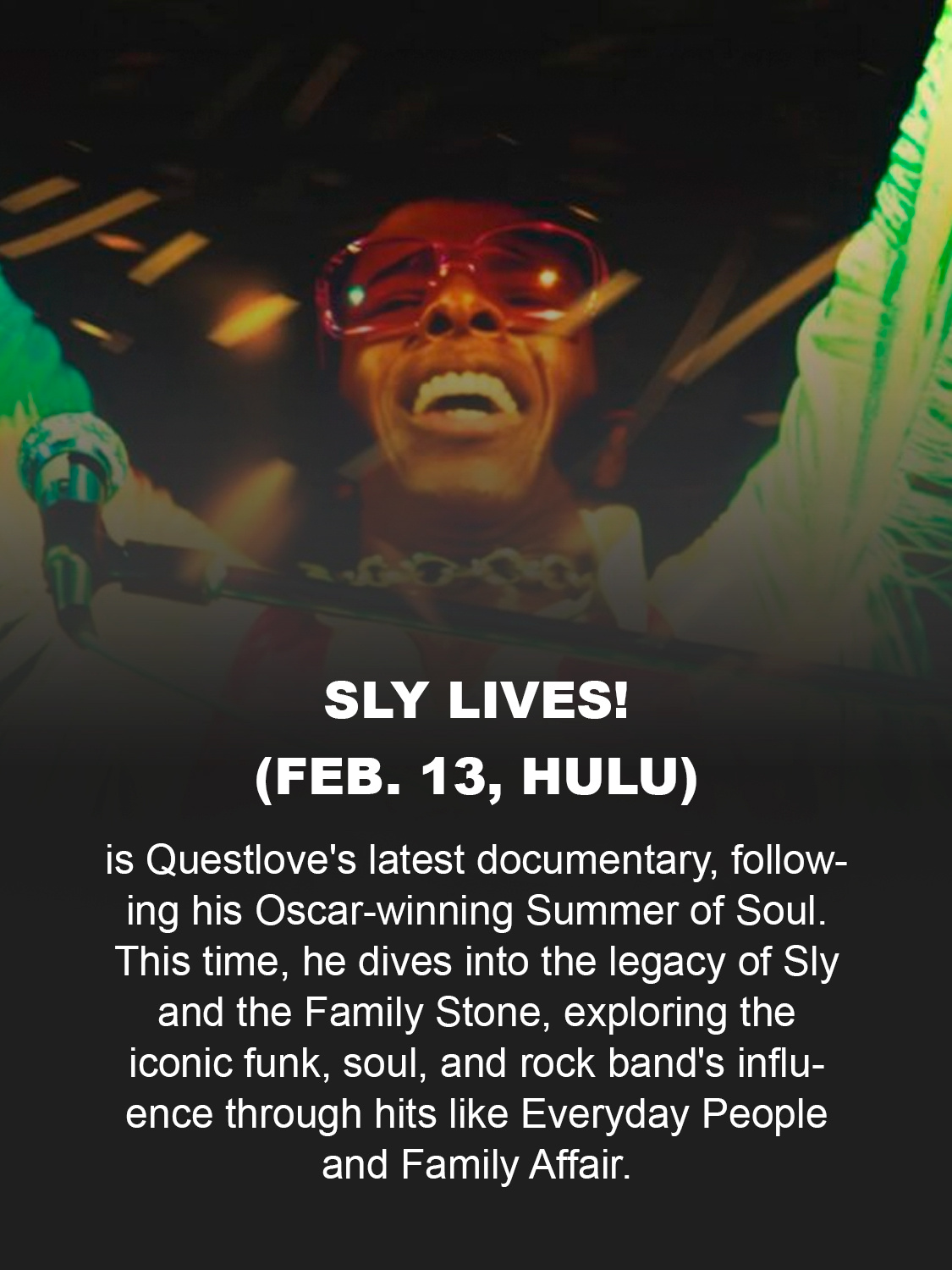 'SLY LIVES!'